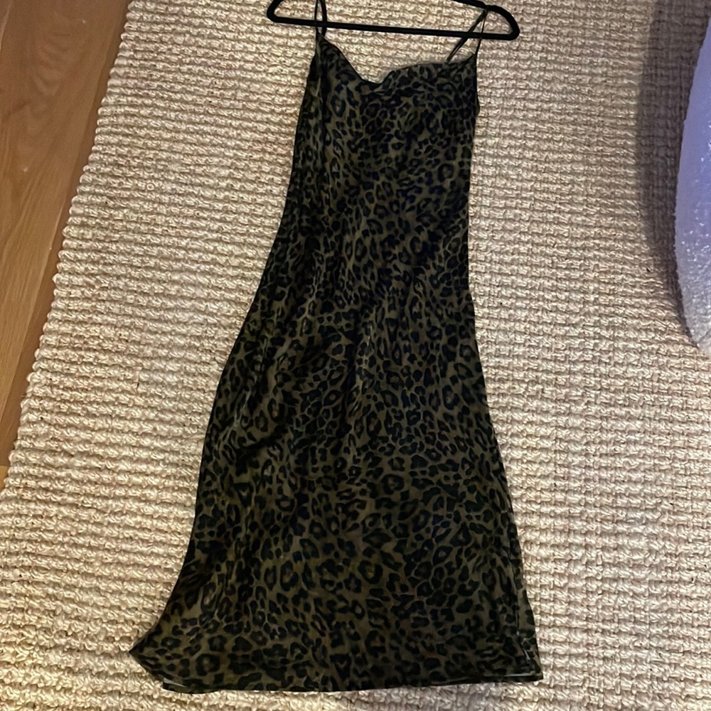 Zara Leopard MIDI Dress